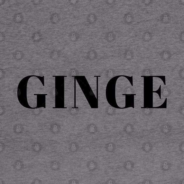 Ginge - gifts for ginger people by qpdesignco